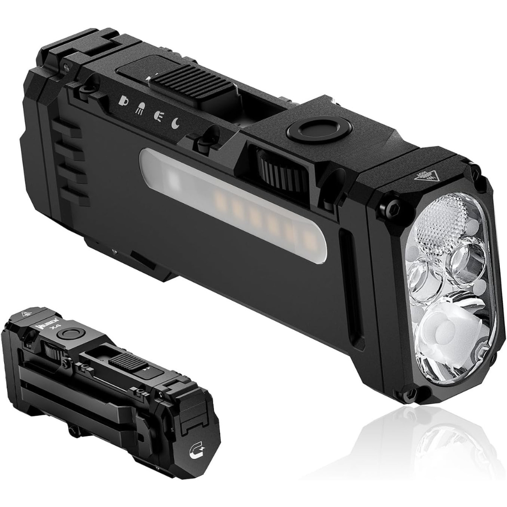 Flat RGB Water Proof Rechargeable Flashlight