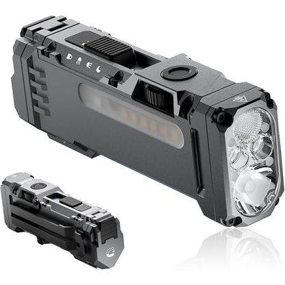Flat RGB Water Proof Rechargeable Flashlight