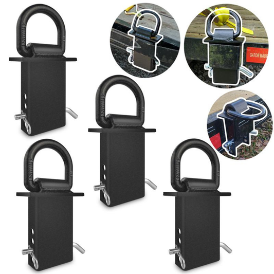 4Pcs 18000lbs Heavy Duty Removable D Ring Stake Pocket