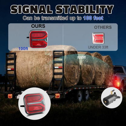 Wireless Magnetic Trailer Lights Kit