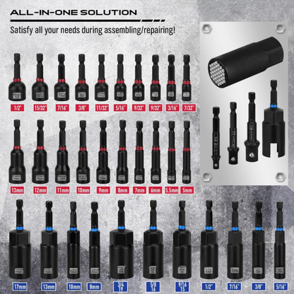 Magnetic Impact Nut Driver Set
