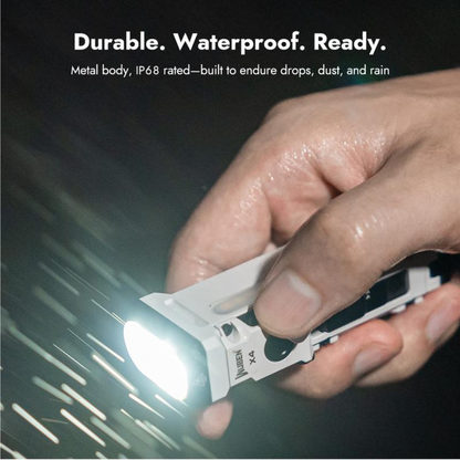 Flat RGB Water Proof Rechargeable Flashlight