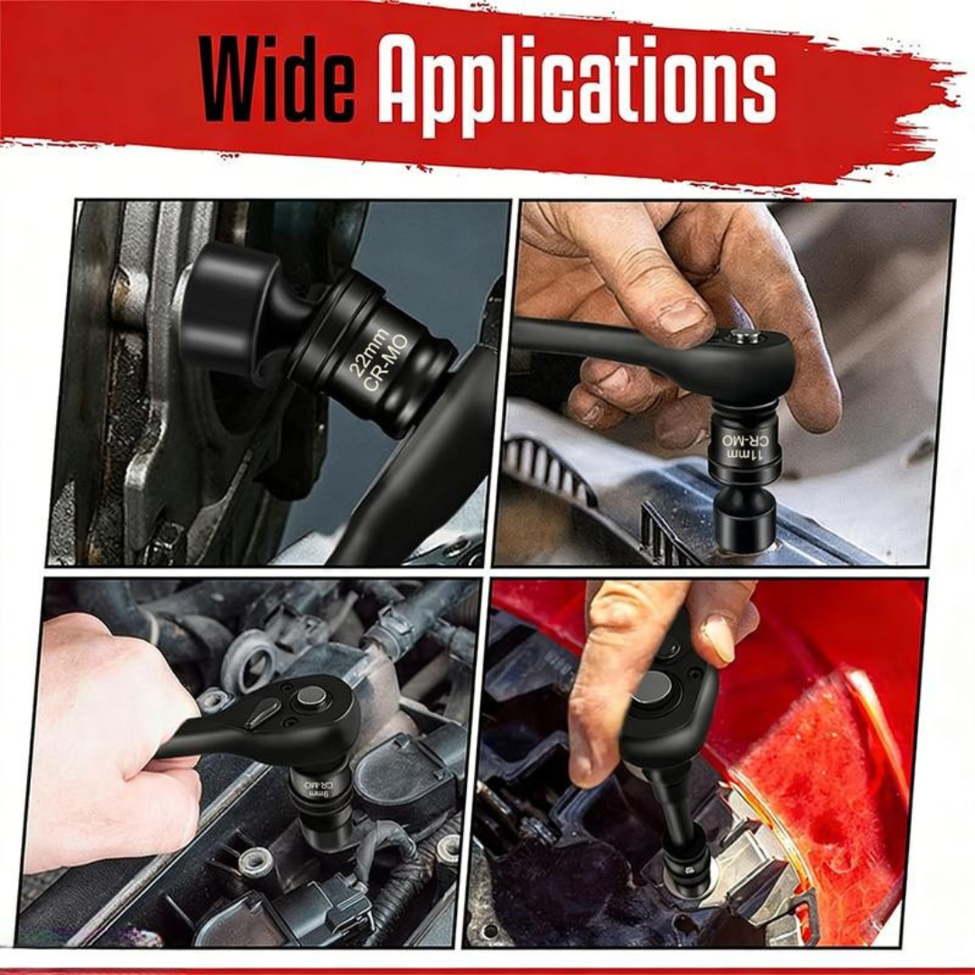 15 Pcs 3/8" Drive Shallow Universal Socket Set