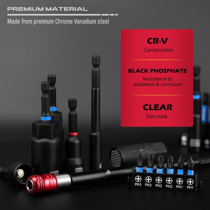 Magnetic Impact Nut Driver Set