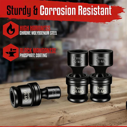 15 Pcs 3/8" Drive Shallow Universal Socket Set