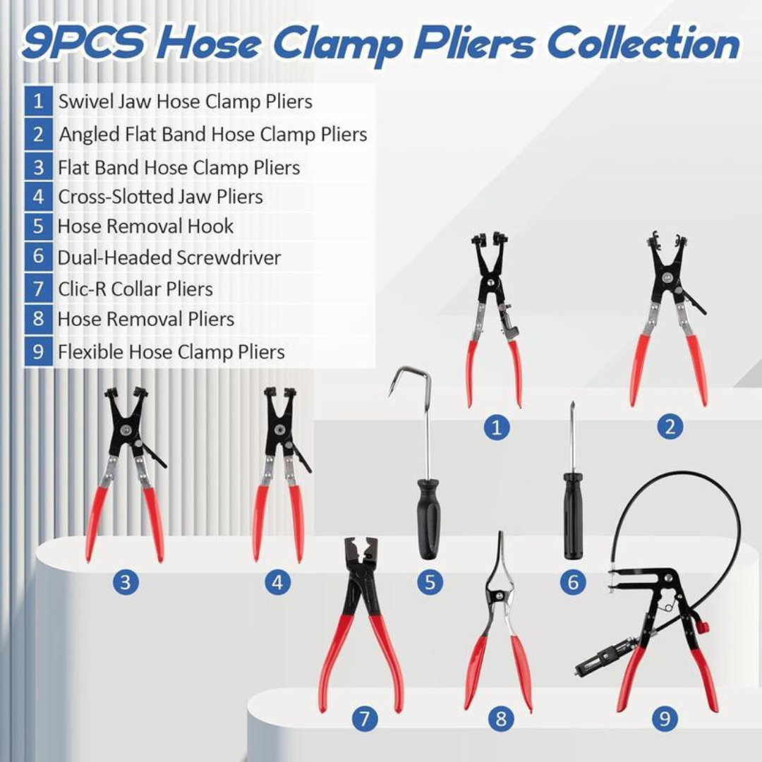 9PCS Hose Clamp Pliers