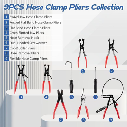 9PCS Hose Clamp Pliers