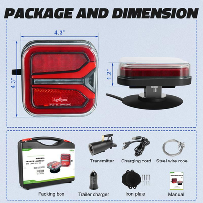 Wireless Magnetic Trailer Lights Kit