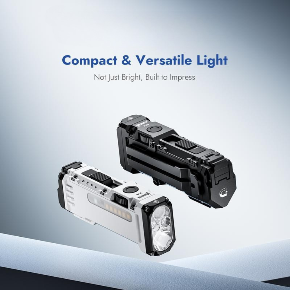 Flat RGB Water Proof Rechargeable Flashlight