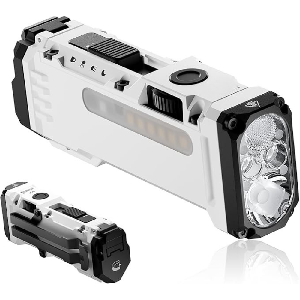 Flat RGB Water Proof Rechargeable Flashlight
